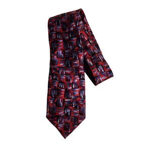 J Garcia Men's Tie Flaming Meadow Limited Edition Collection Forty-Four Red